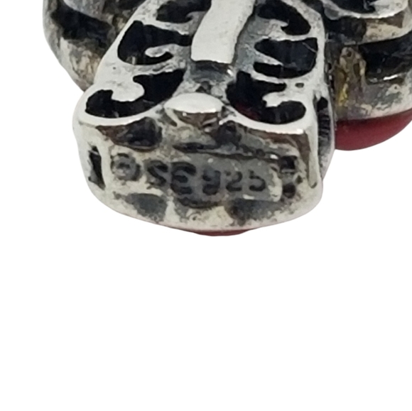 VINTAGE STERLING SILVER LARGE CROSS PENDANT & TWO SMALL CROSS PENDANTS SET - Picture 5 of 5